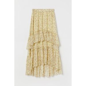 H&M Floral Patterned Tiered Maxi Skirt - image 1